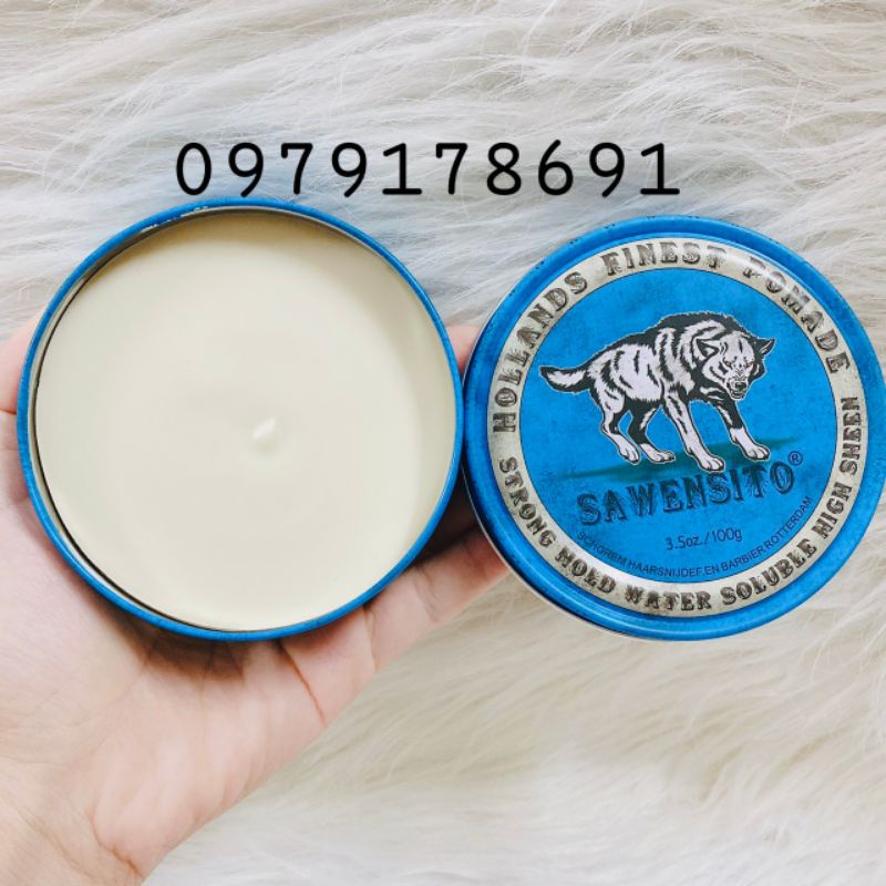 Sáp vuốt tóc nam SAWENSITO con sói xanh 100g giữ nếp tốt