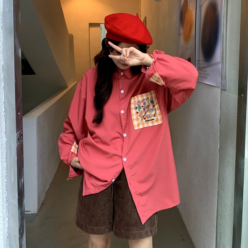 Áo sơ mi họa tiết hoạt hình thời trang cá tính