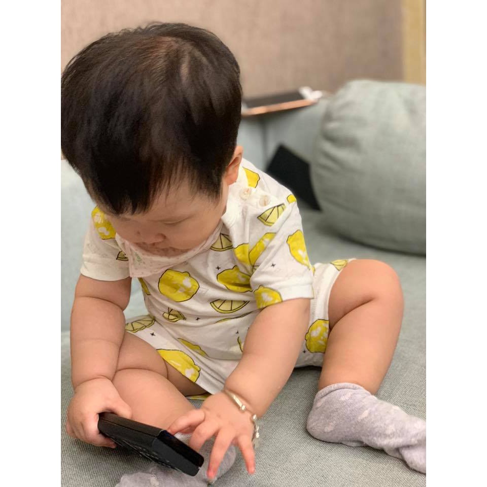 Bộ cotton lưới cho bé số 18