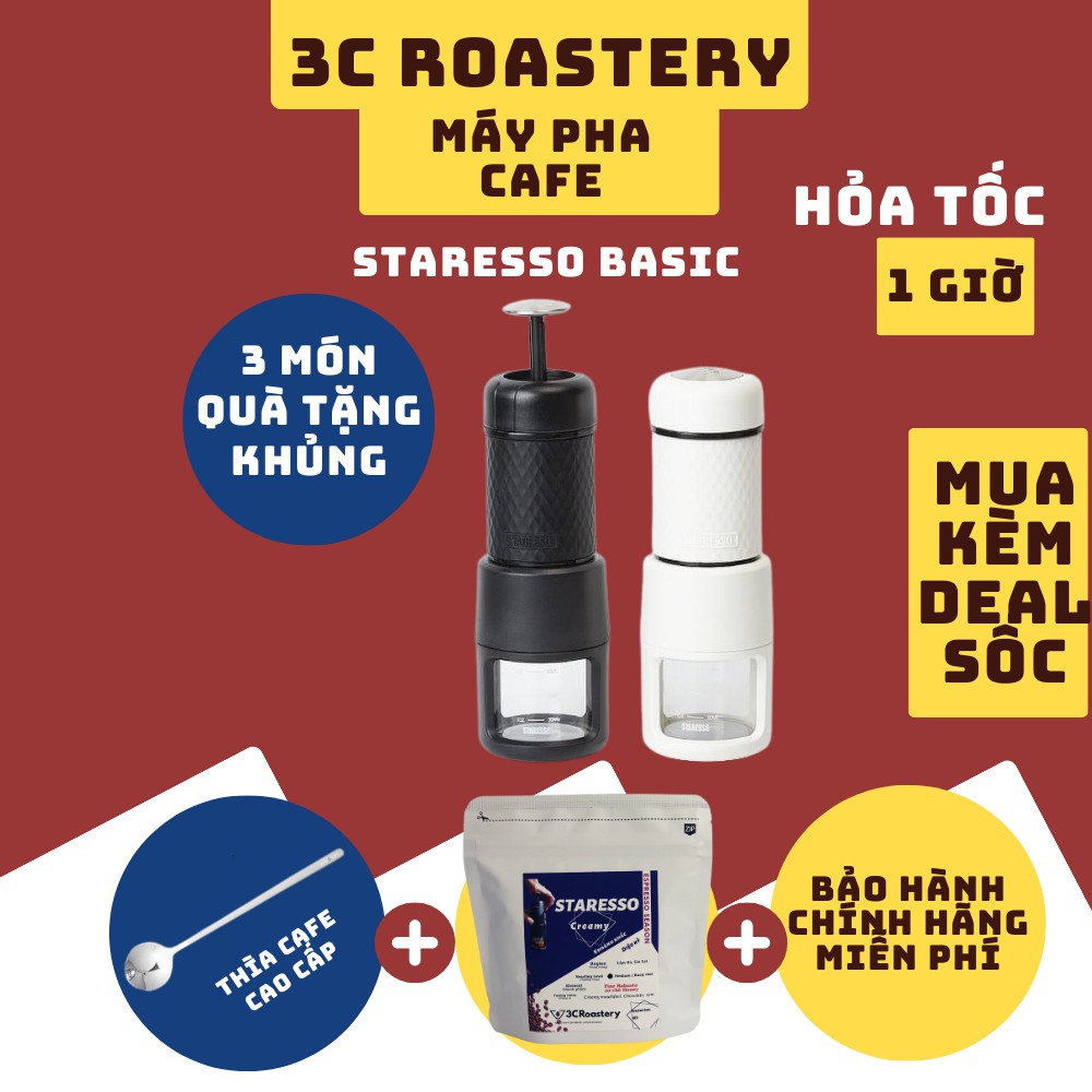 [staresso basic] - dụng cụ pha espresso - tặng kèm 100g cà phê đặc sản - 3c Roastery