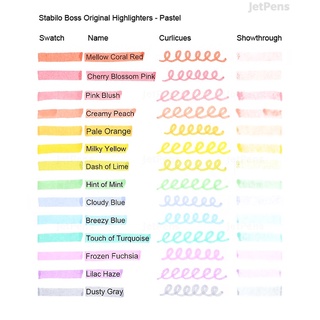 [Bán lẻ] Bút đánh dấu highlight Stabilo Swing cool pastel (made in Germany)
