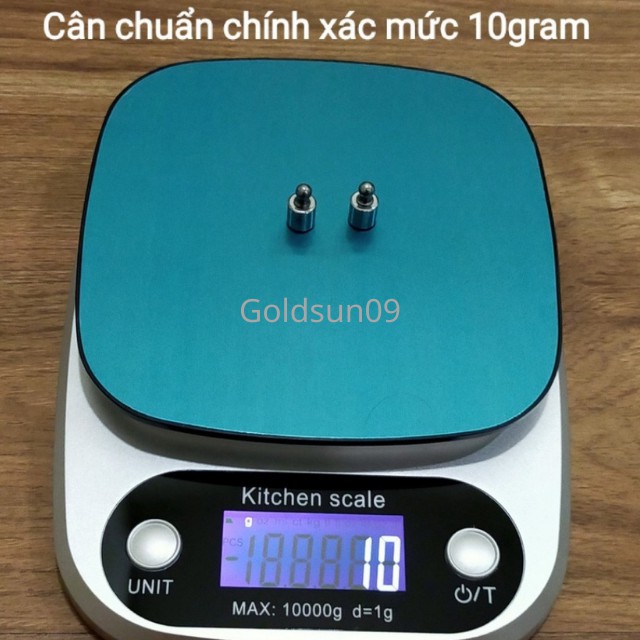 [ Hàng Mới Về ] cân điện tử nhà bếp Kitchen 10kg/1g chính xác xao ( màu bạc )