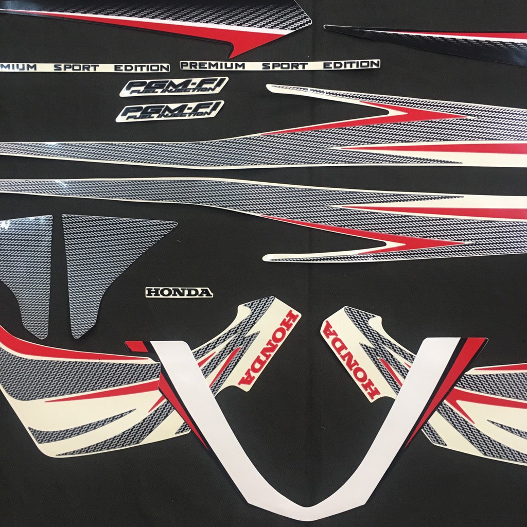 (MỚI VỀ) TEM DÁN XE MÁY, TEM 3 LỚP DÁN DÀN ÁO XE AIR BLADE ĐỜI 2011, AIR BLADE ĐẦU BÒ