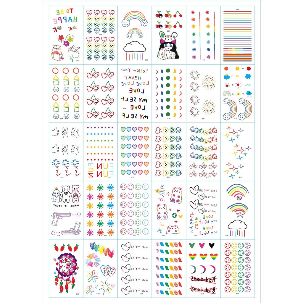 Hình Xăm Dán Chống Thấm Nước Thời Trang Dành Cho Nữ