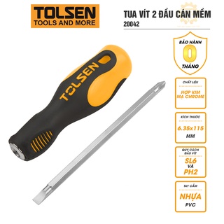 Tua vít 2 trong 1 hai đầu cán mềm 6x135mm TOLSEN 20042