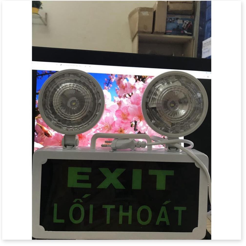 Đèn sự cố khẩn cấp 🔖1 ĐỔI 1 🔖  Combo 2 Đèn báo thoát hiểm EXITđèn an toàn phù hợp lắp cho khách sạn 8552