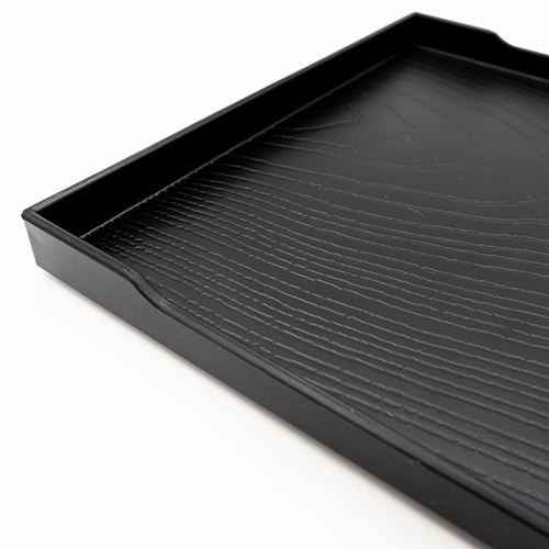 Daiso Khay dài Aizu sơn mài màu đen 25.4cm