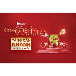 [Có mã QR tích điểm] Sữa bột Colos Gain 800gr (1-10 tuổi)  (Date mới)