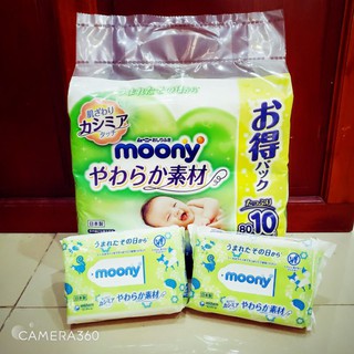 Khăn giấy ướt Moony nội địa Nhật 76 miếng