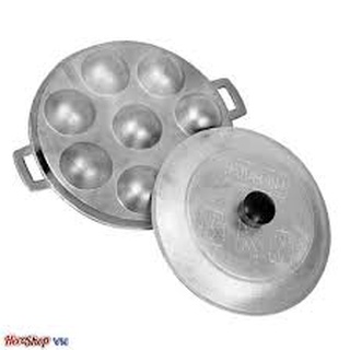 Khuôn gang đổ bánh khọt, bánh căn 8 lỗ