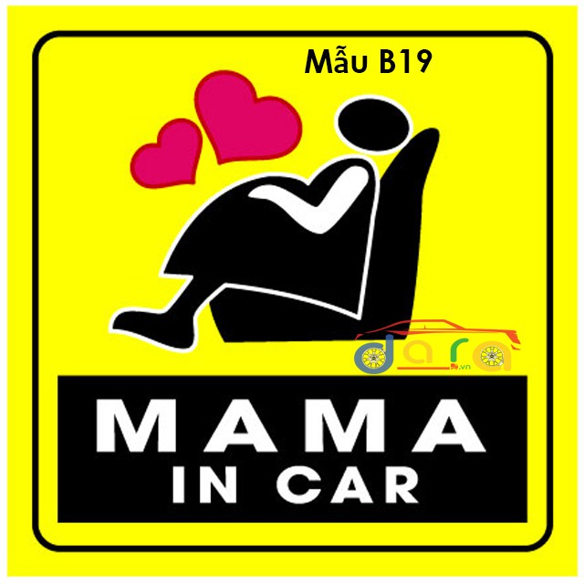 Decal dán xe ô tô BABY IN CAR