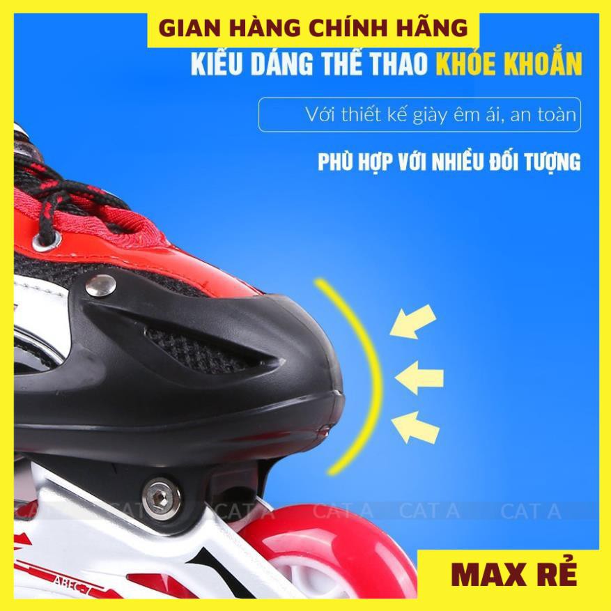 Giày Trượt Patin Cao Cấp Cho Trẻ Em và Người Lớn, Giày Patin Phát Sáng Có Bảo Hộ (Chân,Tay,Mũ)