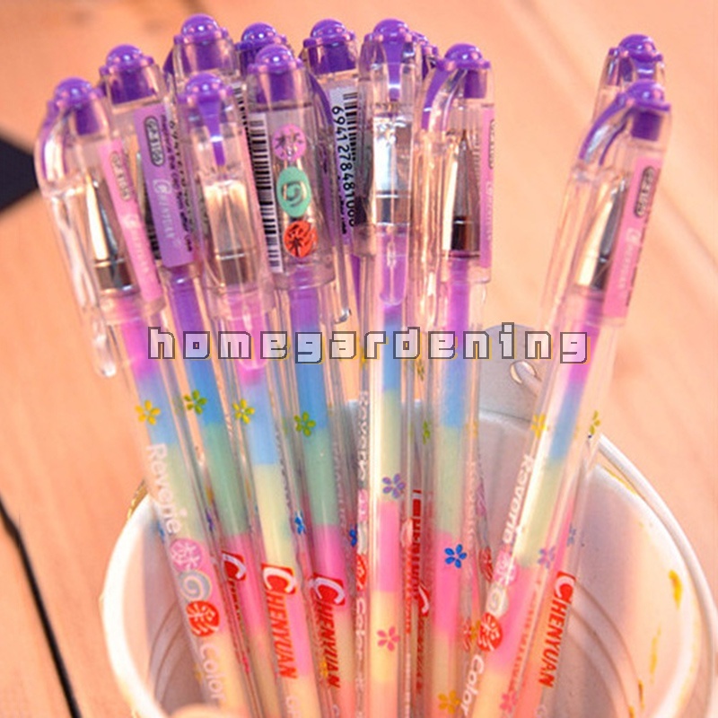 Bút Gel Dạ Quang 6 Trong 1 Nhiều Màu Sắc
