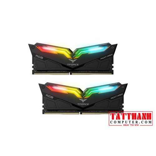 RAM Team T-Force Night Hawk RGB 16GB (2x8Gb) DDR4-3000Mhz - Chính hãng bảo hành 5 năm