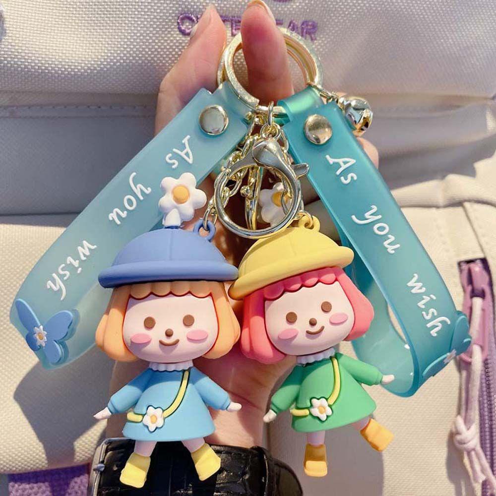 Móc Khóa Hình Búp Bê Bằng PVC Đáng Yêu