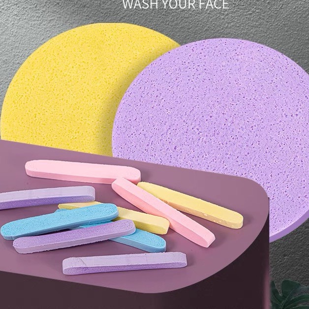 ❌Sẵn Hàng Loại 1❌ Bọt Biển Biển Siêu Mềm Rửa Mặt , Tẩy Trang - Bông Nở Rửa Mặt Chivery 12 Miếng 88093