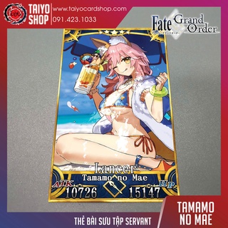 Thẻ bài custom card bánh xốp anime Fate/Grand Order FGO để sưu tầm tự chọn Tamamo no Mae (Lance)