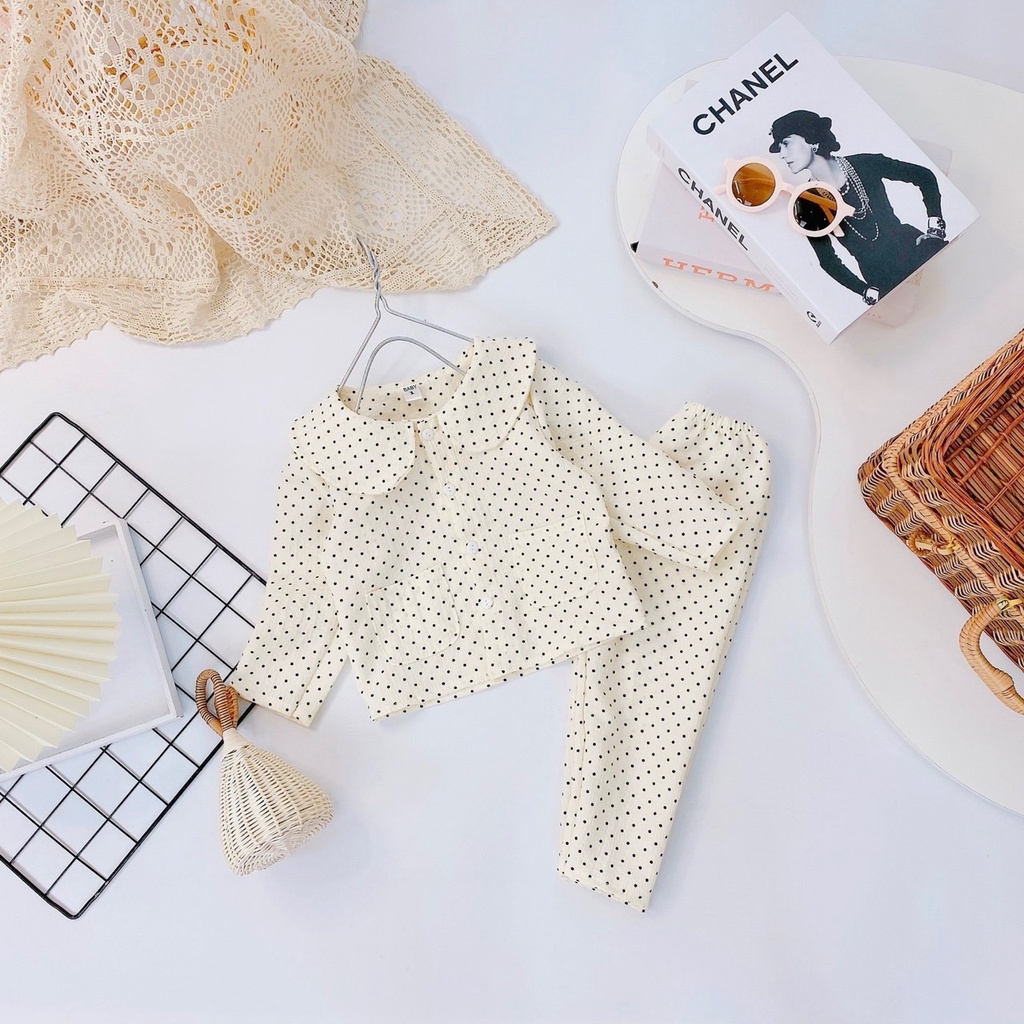 Pijama cho bé, combo 2 bộ pijama dài tay cho bé gái BD57-10