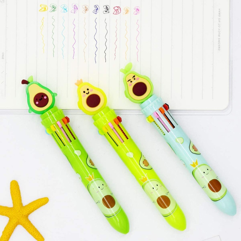 Set 9 Bút Bi 8 Màu Khác Nhau Dành Cho Học Sinh