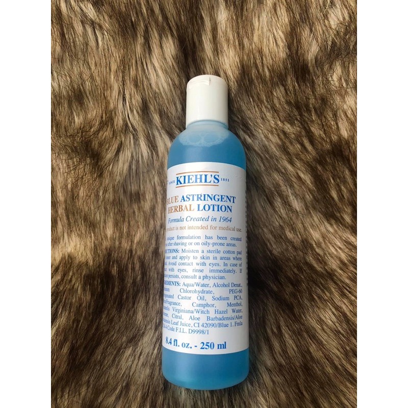 Toner Blue Astringent Herbal Lotion Kiểm soát dầu cho da dầu và mụn Kiehl