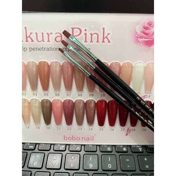 Cọ bản vuông USA (tốt)- Cọ bản vẽ nail chuyên dụng ( lẻ 1 cây)