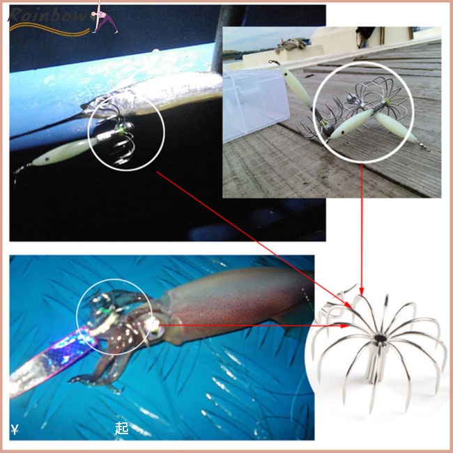 Bộ 12 Móc Câu Cá Bằng Thép Không Gỉ