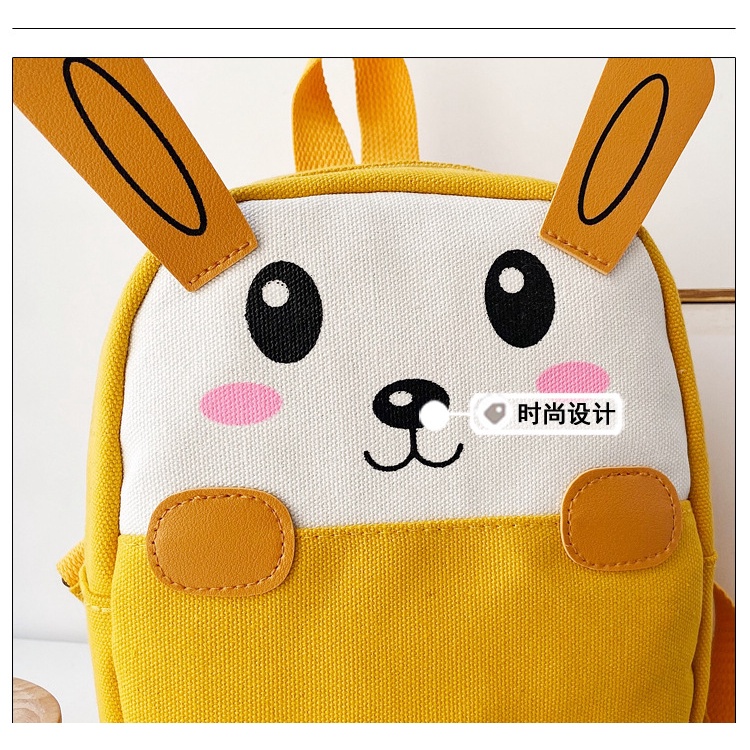 Balo Đi Học Mini Hai Ngăn Họa Tiết Hoạt Hình Dễ Thương Cho Bé