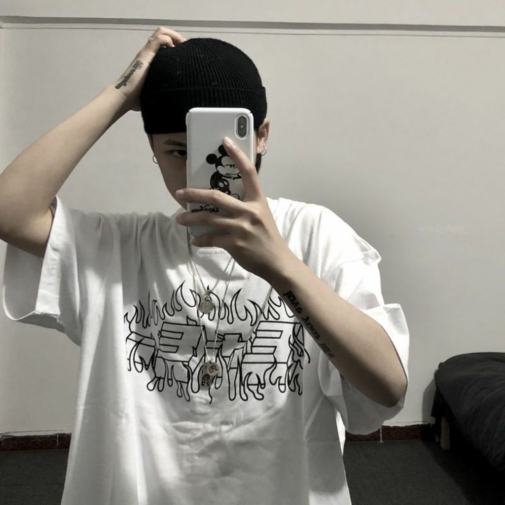 Áo Thun Tay Lỡ Nam Nữ Form Rộng Unisex Ulzzang Cá Tính