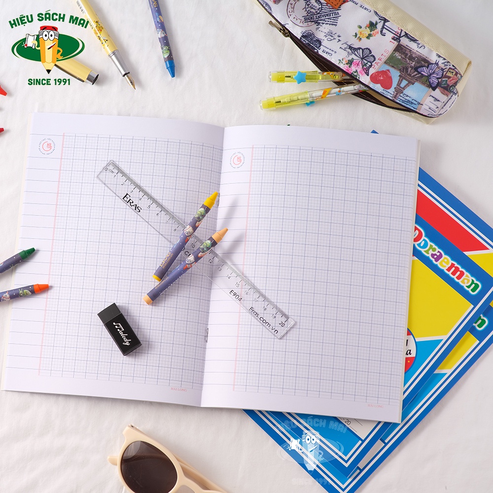 Vở 4 ô ly Hải Long chất lượng cao 48/60/80/200 trang