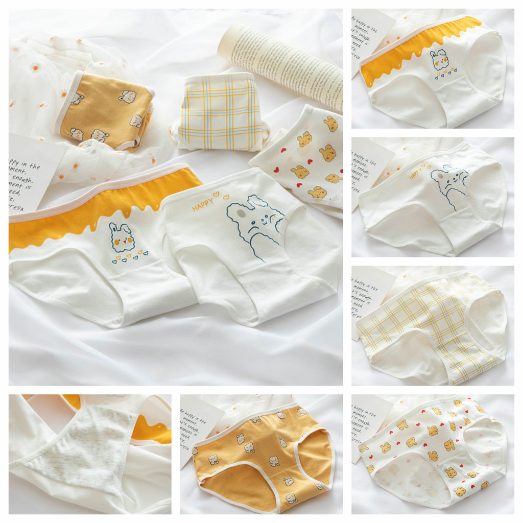 Set combo 5 quần lót nữ cotton  NuciFera nhiều mẫu dễ thương sắc màu, chất thoáng mát co dãn