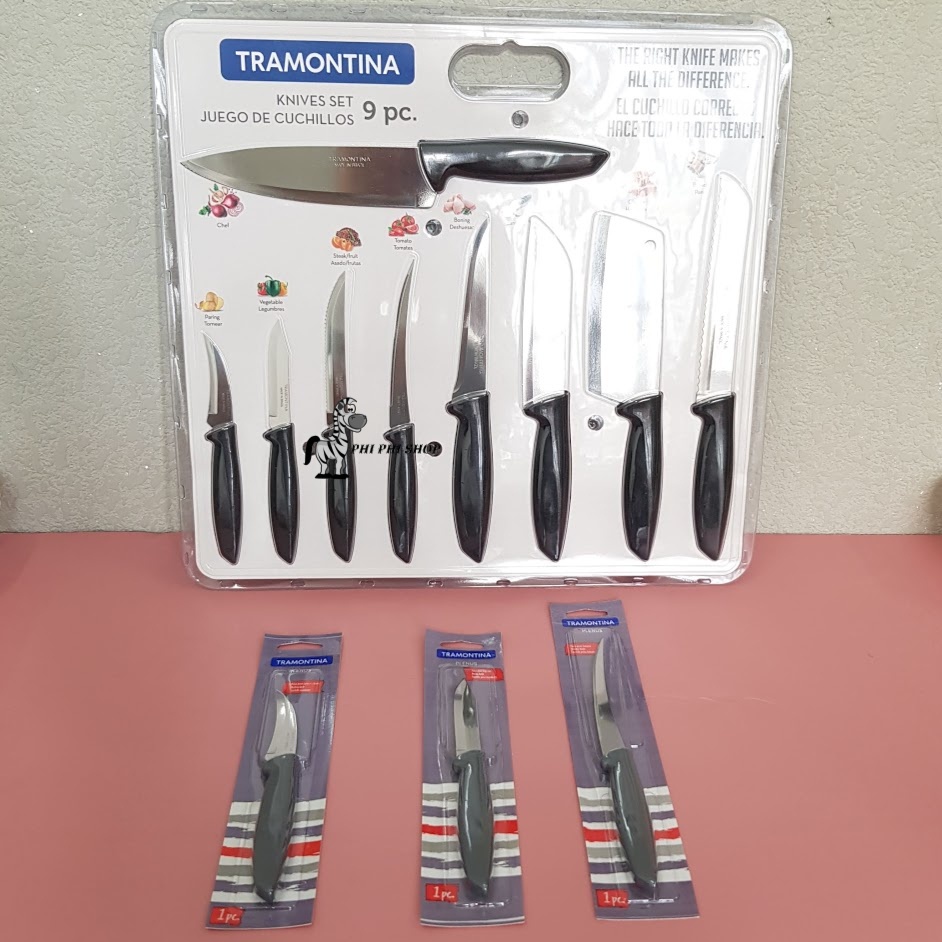 Dao bếp Tramontina Plenus dao tỉa cắt gọt inox 420 bền đẹp