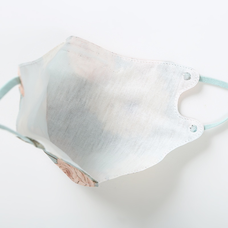 2022 new women's sun-proof cloth mask 3D chiffon large flower adult women's self-contained Bridge strip UV-proof dust-proof washing cloth mask