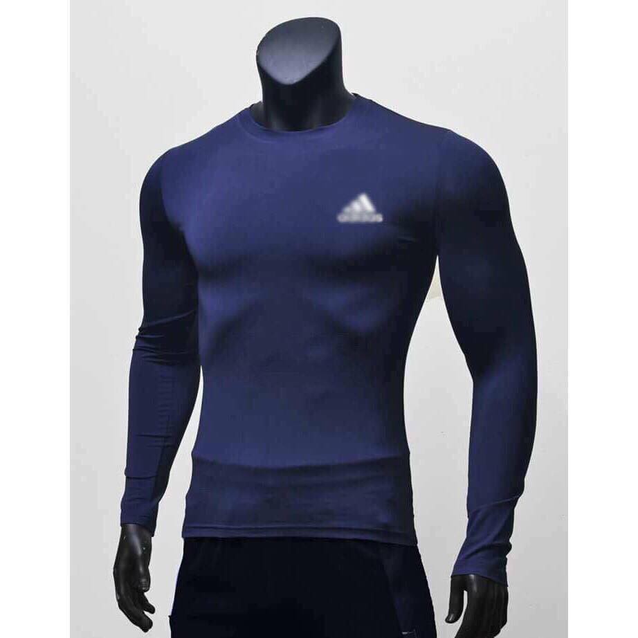 Áo giữ nhiệt thun co giãn ôm sát body, áo tập gym, đá bóng, chơi thể thao,.. tay dài | BigBuy360 - bigbuy360.vn