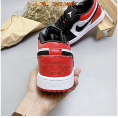 Giày Thể Thao Nam Nữ Jordan JD1 Low Đỏ Đen Cổ Thấp | BigBuy360 - bigbuy360.vn