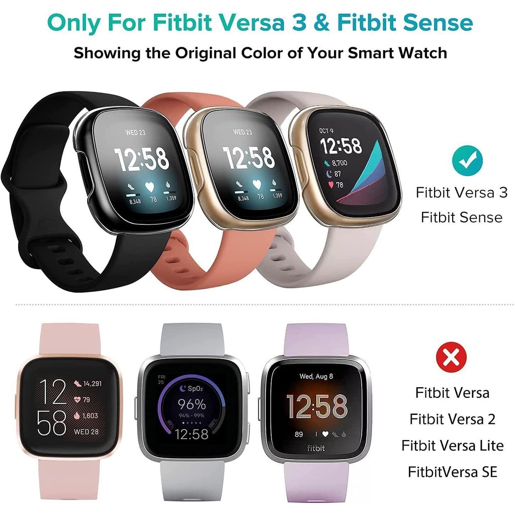 Vỏ PC Cứng Bảo Vệ Cho Fitbit Versa 3 / Sense