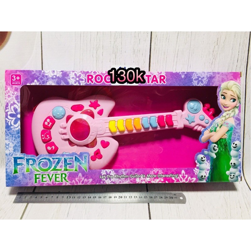 Đàn guitar pin FROZEN 40 cm - đồ chơi nhạc cụ cho bé gái