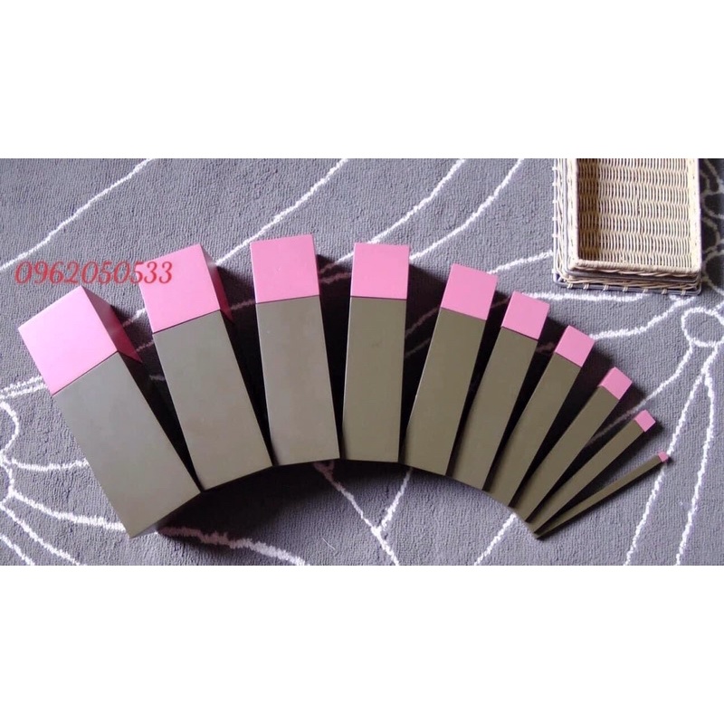 Tháp Hồng size chuẩn, giáo cụ montessori