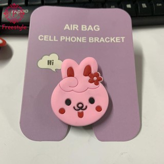 3D Air Holder Cute Cartoon Stand Rabbit Cat Bear Socket For Apple Android Mobile Phone