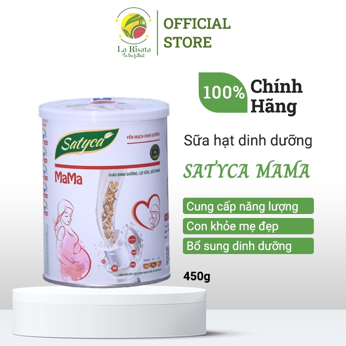 Sữa hạt dinh dưỡng SATYCA MAMA dành cho phụ nữ đang chuẩn bị mang thai hộp 450g - BCA68