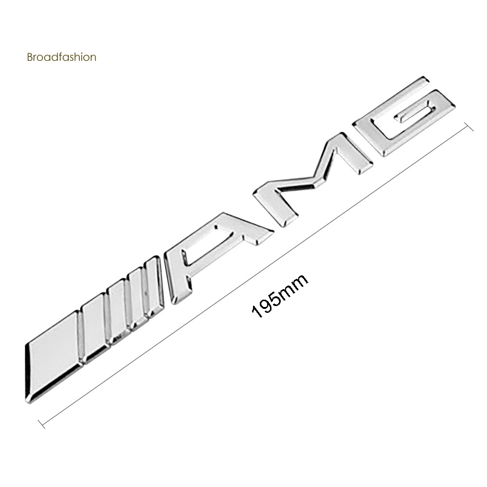 Miếng Dán Kim Loại 3d Trang Trí Xe Hơi Mercedes Amg