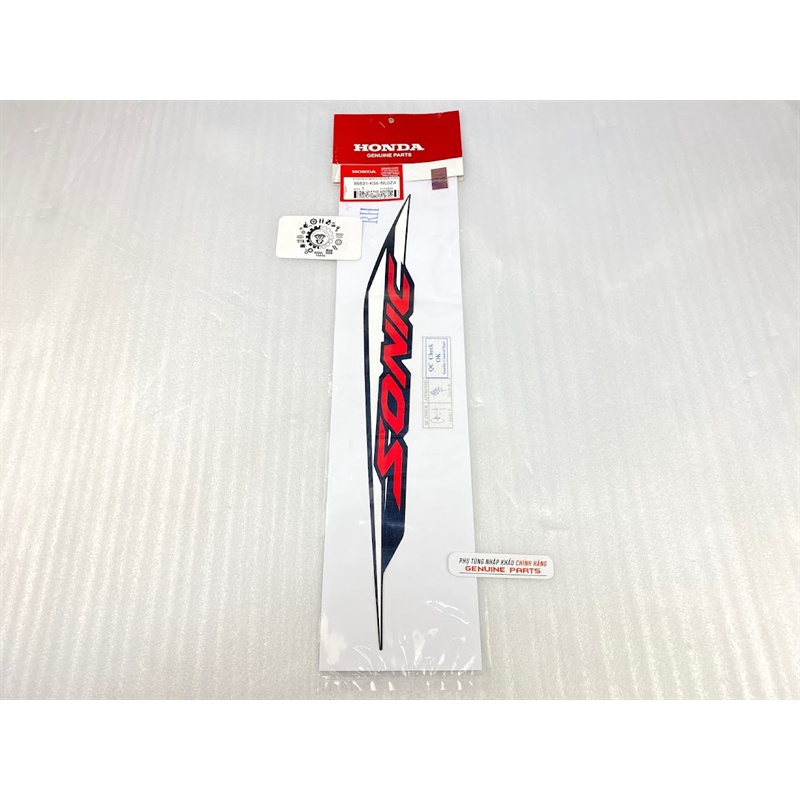 Bộ tem SONIC 150 Trắng Đỏ Đen 2021 chính hãng Honda Indo