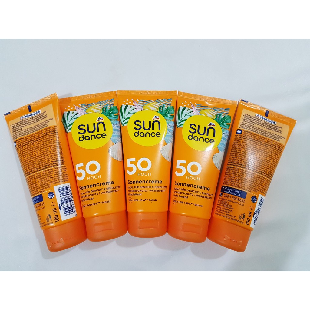 Kem chống nắng Sundance 100ml 50 Hoch Sonnencreme cho mặt và ngực