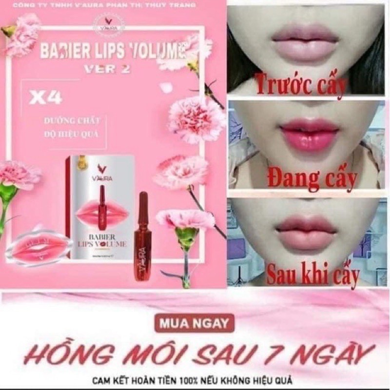 Tinh Chất Cấy môi  hồng Vaura tặng nạ môi | BigBuy360 - bigbuy360.vn