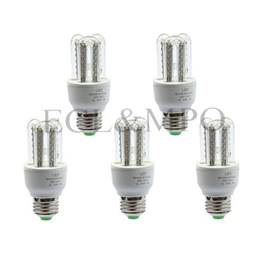 Bộ 5 bóng đèn LED chữ U 7W (Ánh Sáng Trắng)