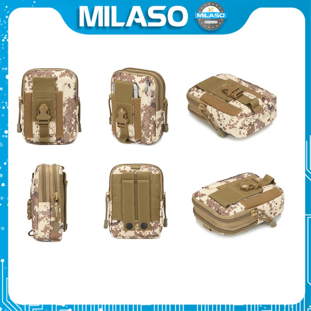 Túi Đeo Hông Nam Nữ MILASO Chạy Bộ Đựng Điện Thoại Du Lịch Đa Năng Chống Nước Nhiều găn EDC FB-001029