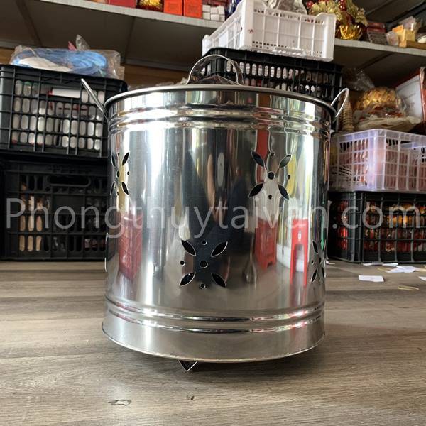 Lò đốt giấy tiền ,vàng mã INOX (2 size)