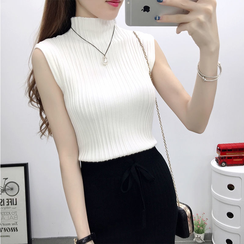 Áo Len Không Tay Cổ Cao Thời Trang Mùa Xuân Cho Nữ 2021 | BigBuy360 - bigbuy360.vn