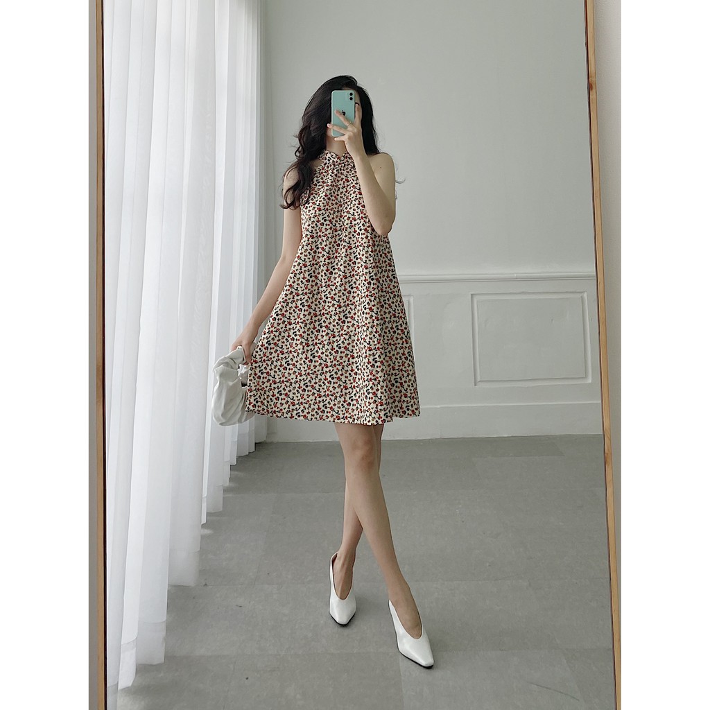 YU CHERRY | Đầm cổ yếm nữ cổ tàu Yem Dress YD123