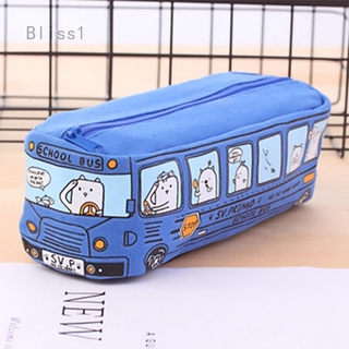 Bliss1 Bóp viết vải canvas in họa tiết hoạt hình xinh xắn