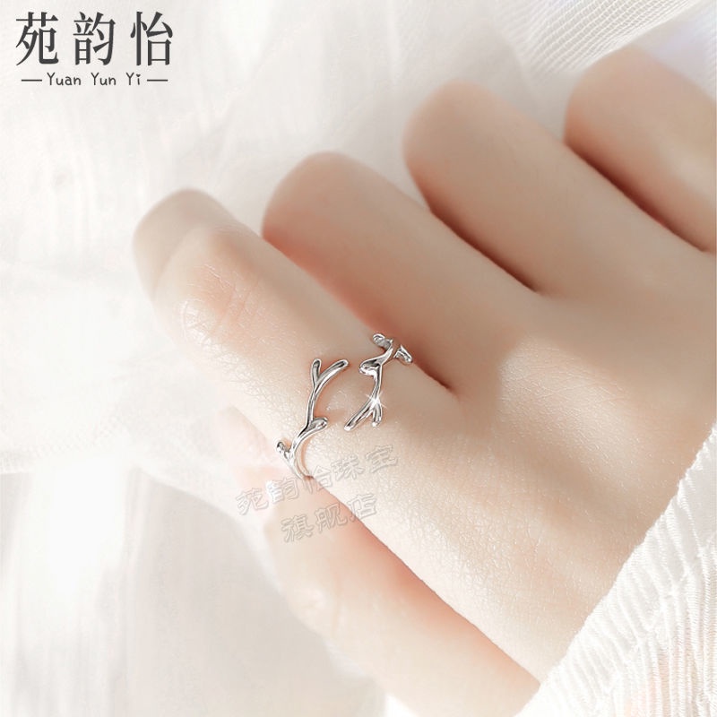 Nhẫn Vòng Nhẫn Gạc Nhẫn Đuôi Mở Ngón Trỏ Có Thể Điều Chỉnh Được Thiết Kế Thích Hợp Cho Nữ Cá Tính
